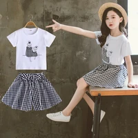 2021 summer kids girls skirt baby children princess skirts for girls clothing style suit new fashion t shirt sweet style