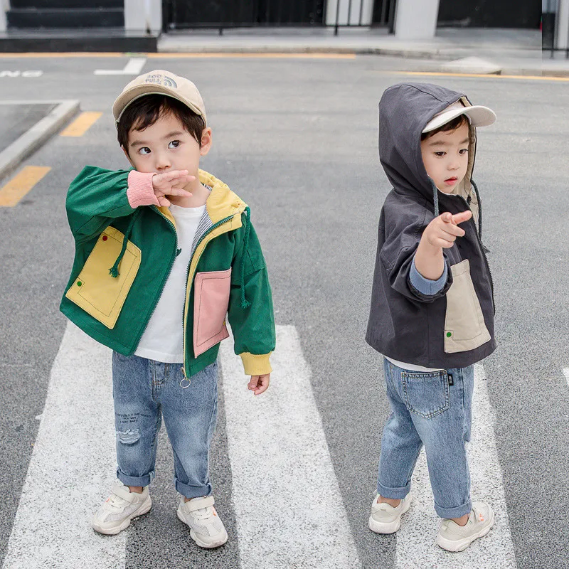 Autumn Casual Boy Jacket Girl Coats Baby Clothes Kids Coat Boys Windbreaker Girls Jackets Toddler Outerwear Children Clothing | Детская