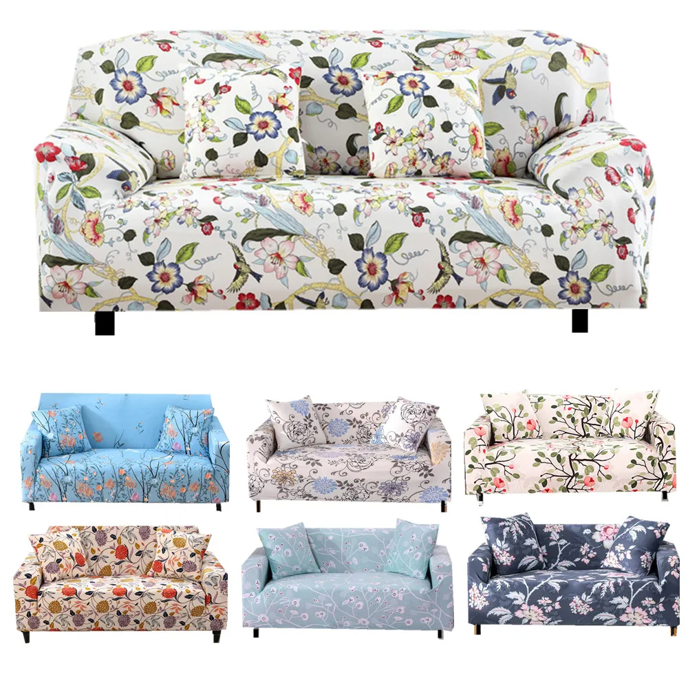 

Living room floral sofa cover knitted armchair cover cover stretch furniture protective cover