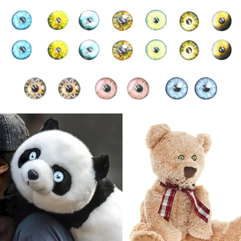 Бесплатная доставка Партия из 20 пар стеклянная кукла глазами животных поделки