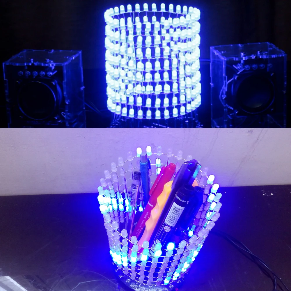 Электронный СВЕТОДИОДНЫЙ светильник сделай сам куб цилиндр набор для подсчета