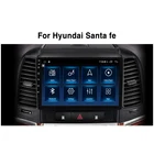 Автомагнитола RDS, 2 din, Android 10, 6 ГБ + 128 Гб, для Hyundai Santa Fe 2 2006-2012, мультимедийный видеоплеер с GPS, Carplay, автомобильное аудио, 4G, Wi-Fi