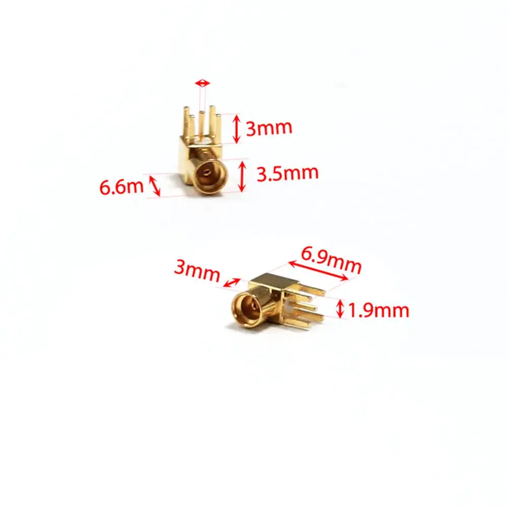 1 шт. гнездовой разъем MMCX RF коаксиальный для монтажа печатной платы прямоугольный