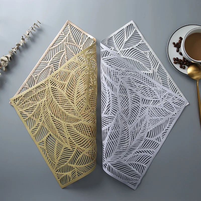 

4Pcs Placemats Washable PVC Tablemats Stain-Resistant Non-Slip PVC Pad