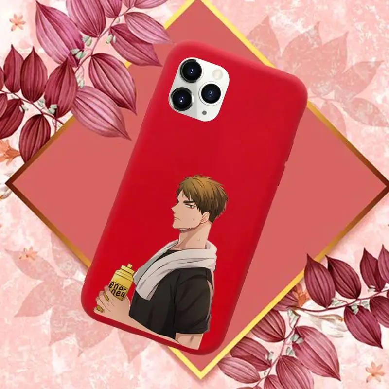 

Ushijima Wakatoshi Phone Case Red Candy Color for iPhone 11 12 mini pro XS MAX 8 7 6 6S Plus X SE 2020 XR