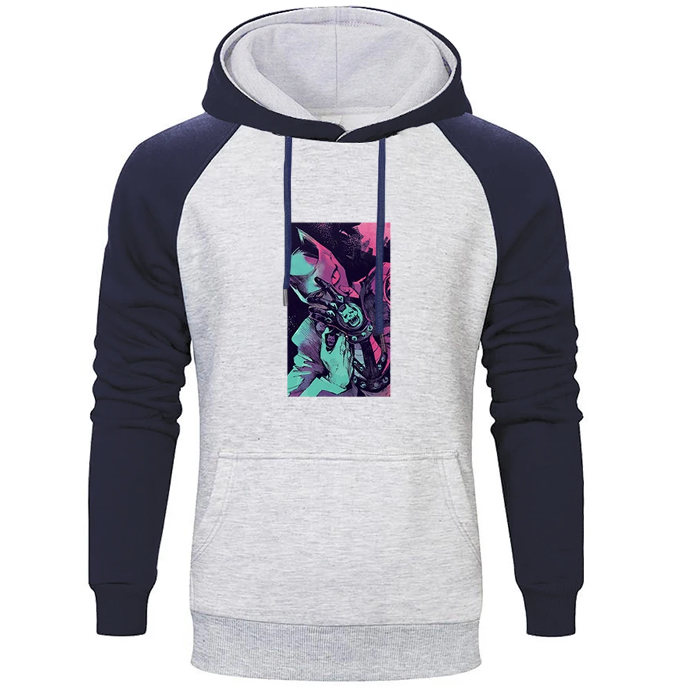 

Свитшот мужской с длинным рукавом, теплая повседневная кофта с принтом «приключения Джоджо», «Killer Queen», худи, зима