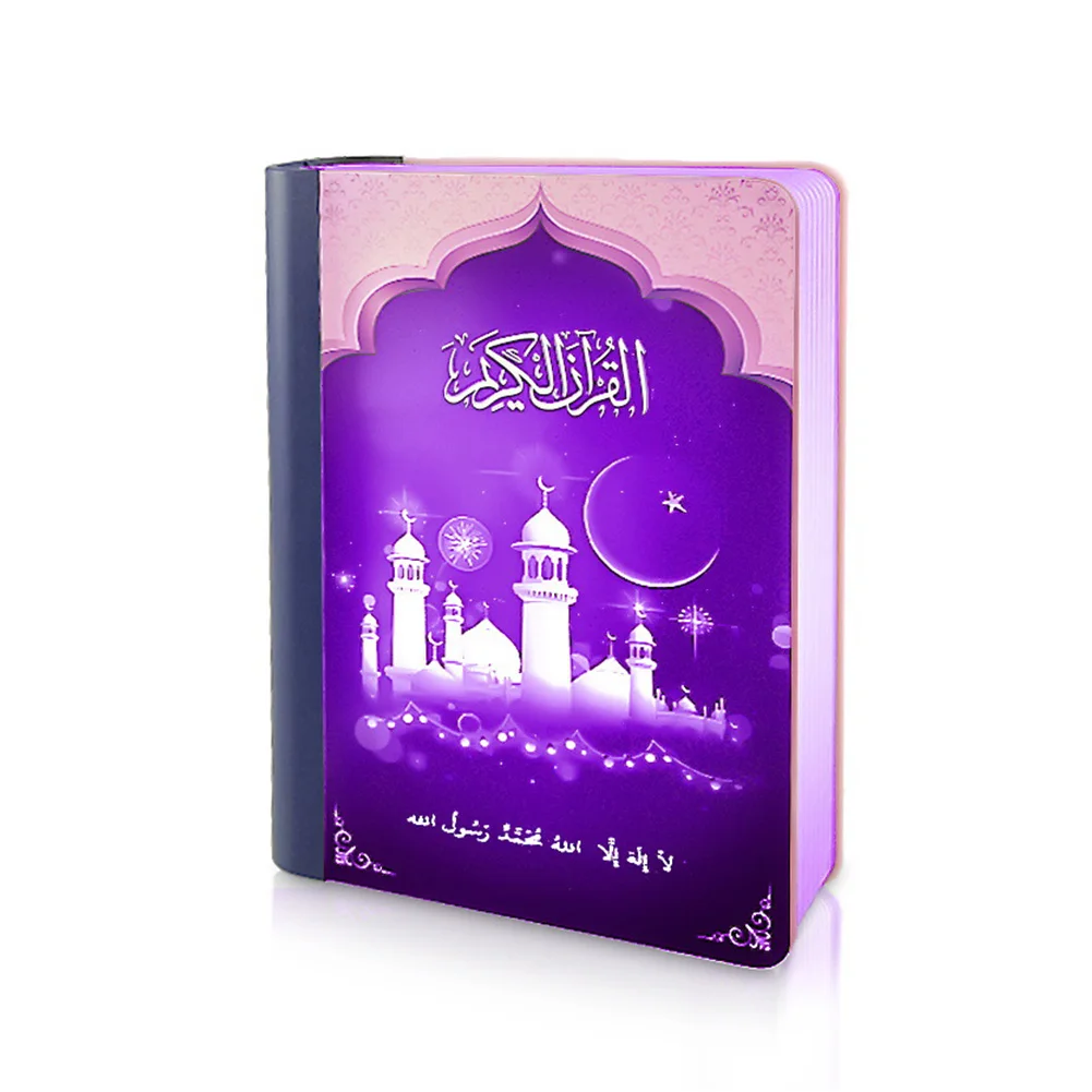 

Bluetooth 4.0 School USB Small Wireless Colorful LED Light Quran Speaker Mosque Home Decoration Outdoor Gift Book Shape