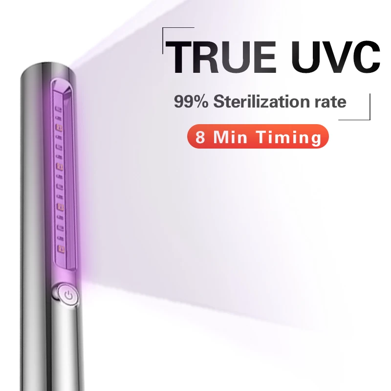 Переносной УФ светильник USB для дезинфекции лампа Usb зарядка UVC стерилизатор