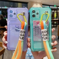 new strap cute neon fluorescent color soft phone case for samsung s21 s20 ultra plus s21fe s10 5g s10 plus s10e note 20 ultra 10
