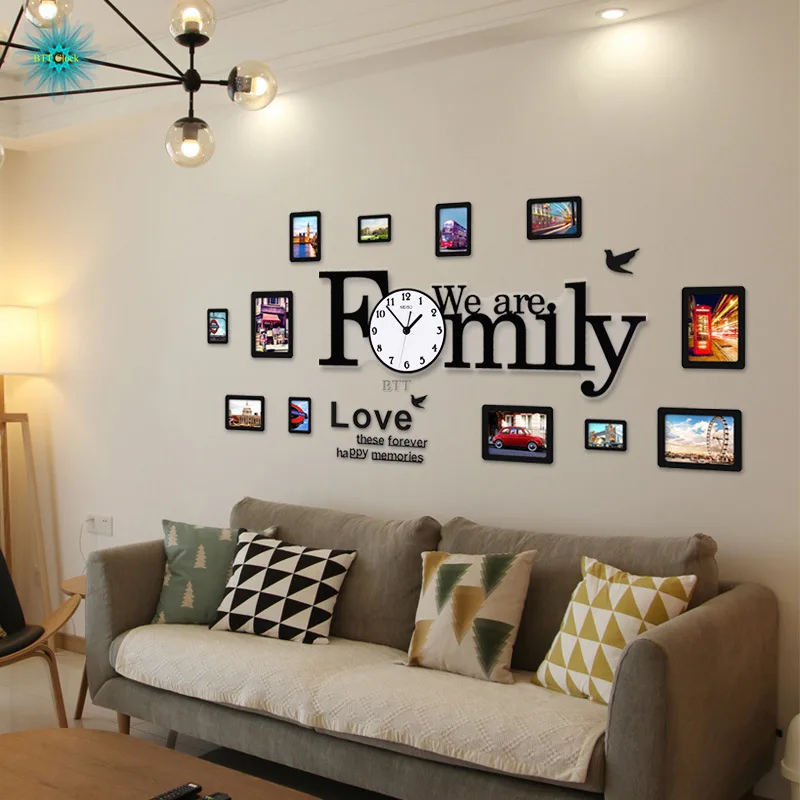 Большие современные настенные часы на стену для гостиной аксессуары украшения