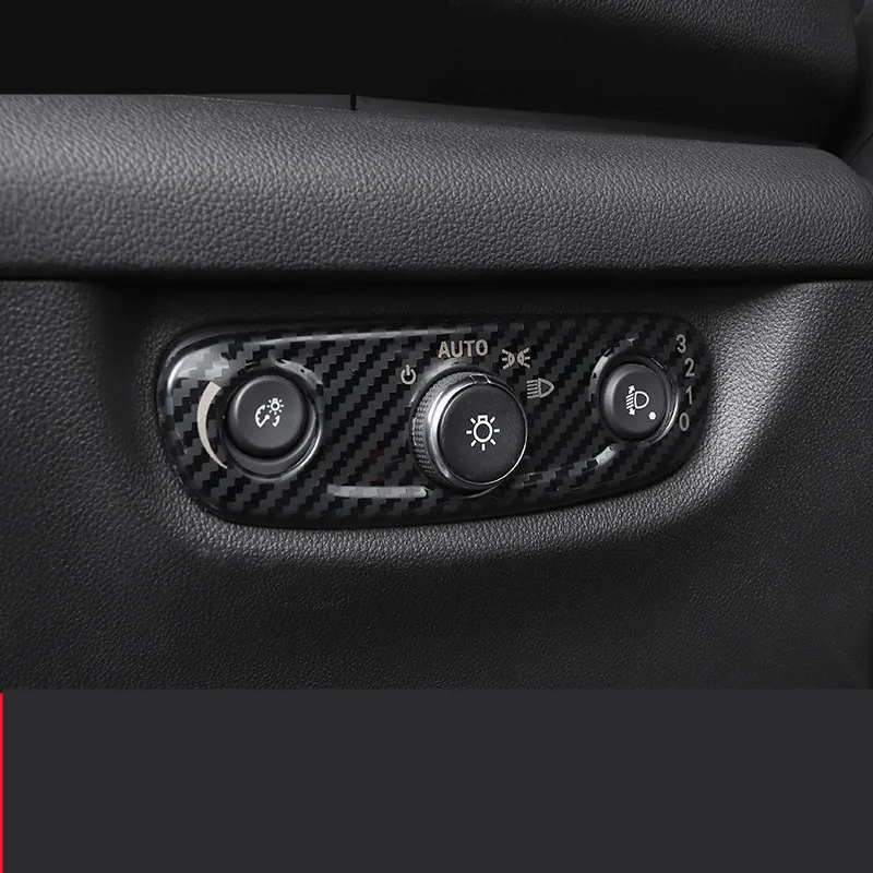 Рамка из углеродного волокна для переключателя фар Buick Regal 2017 18 19 AAA504|Наклейки