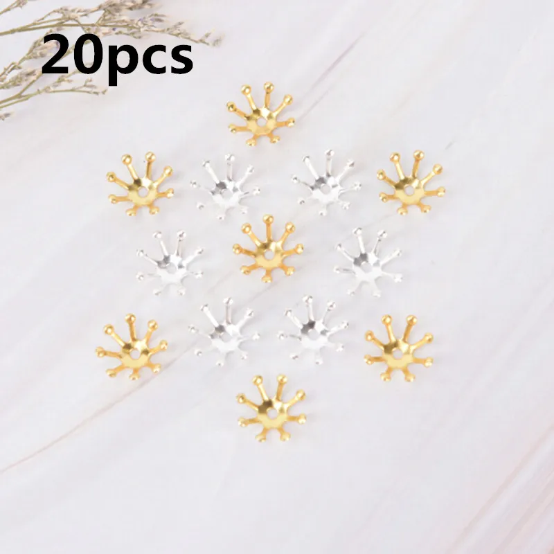 

20 шт./лот 10 мм филигранные бусины с цветами, шапочки, оболочки, соединители, подвески для ювелирной фурнитуры