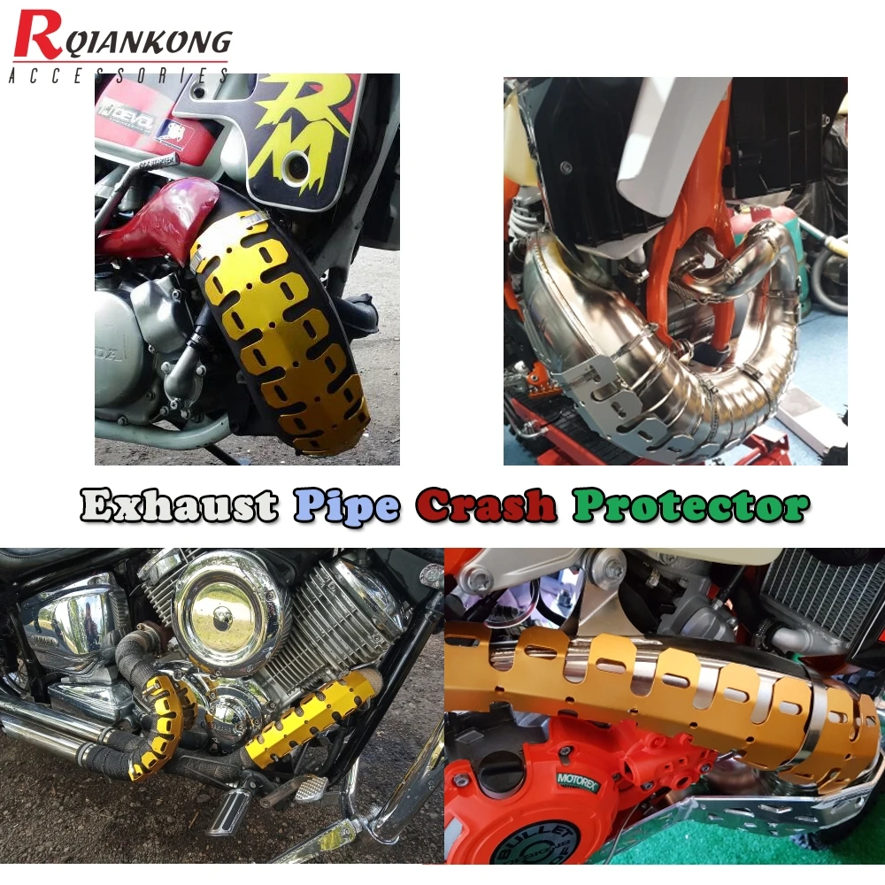 Motocross Exhaust Muffler Pipe Leg Protector Dirt bike Heat Shield Cover FOR Suzuki V-Strom 1000 C109RT GSX-S1000 ABS GSX1250 FA |