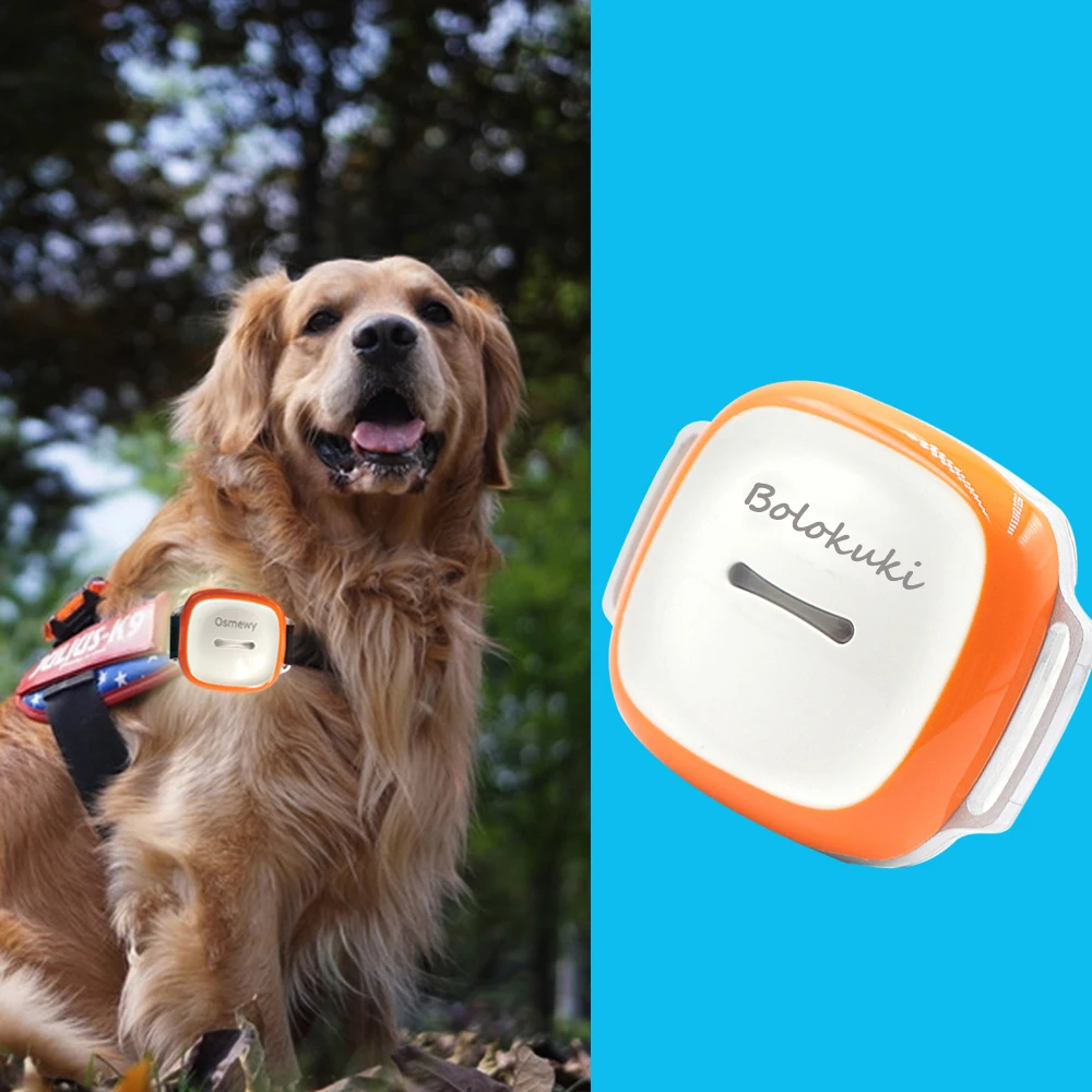 

Bolokuki Pet GPS Tracker Dog GPS Tracker for Dogs Bigger Cats Hounds Tracking Device with Collar Light Search Free App GT011