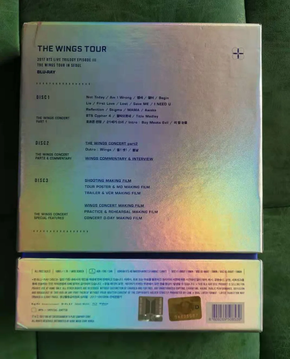 Подписанный Bangtan Boys с автографом Bangtan Boys Live Trilogy Episode III The Wings DVD концертный Blu-Ray версия K-POP 122017