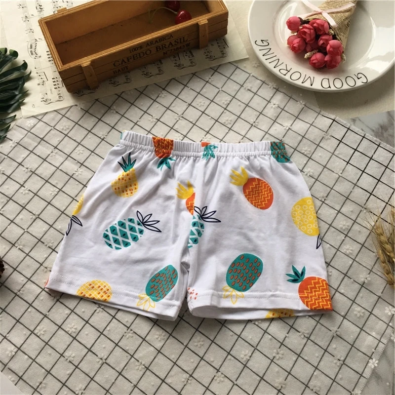 Футболка из чистого хлопка Tonytaobaby костюм с ананасом Детская домашняя одежда лето