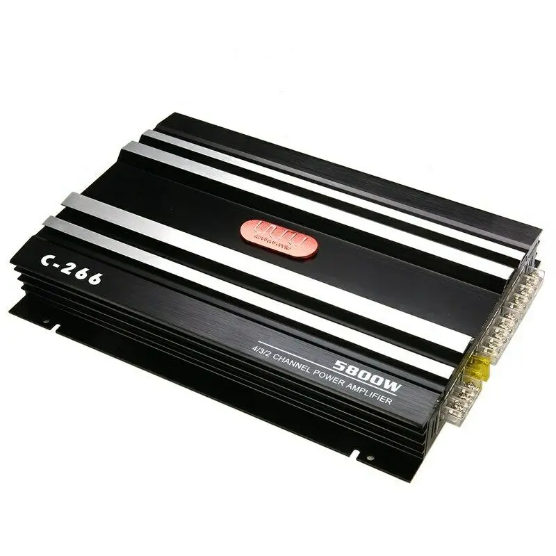 12V 5800W 4 канальный автомобильный усилитель Динамик Мощность аудио усилители