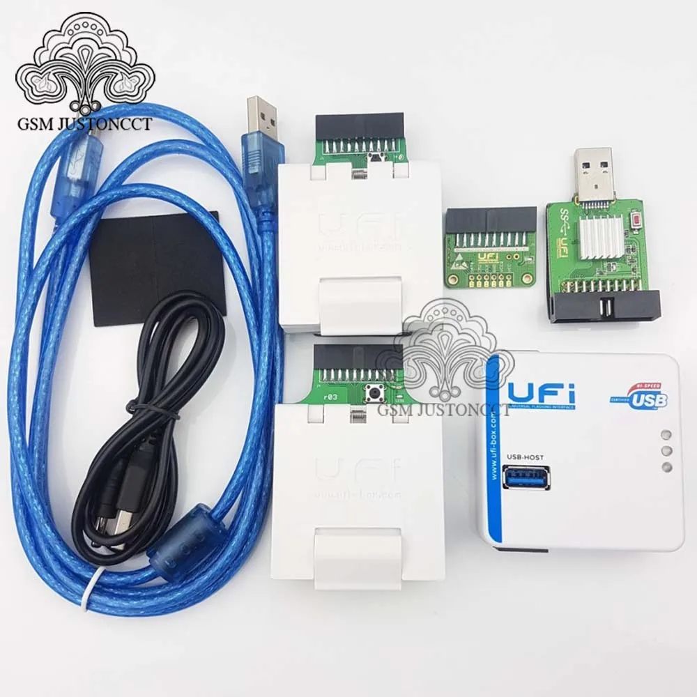 Новый 2020 Оригинал UFI коробка полный набор/уфи + уфи ключ EMMC разъем Поддержка FBGA