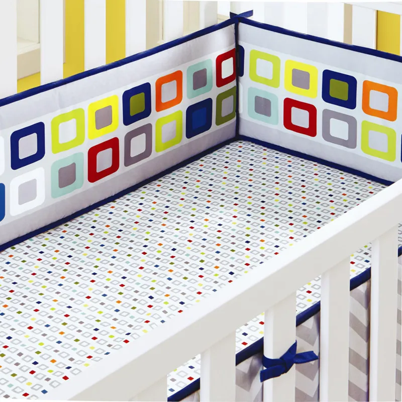 9 шт. Комплект постельного белья для малышей с вышивкой красочные постельные