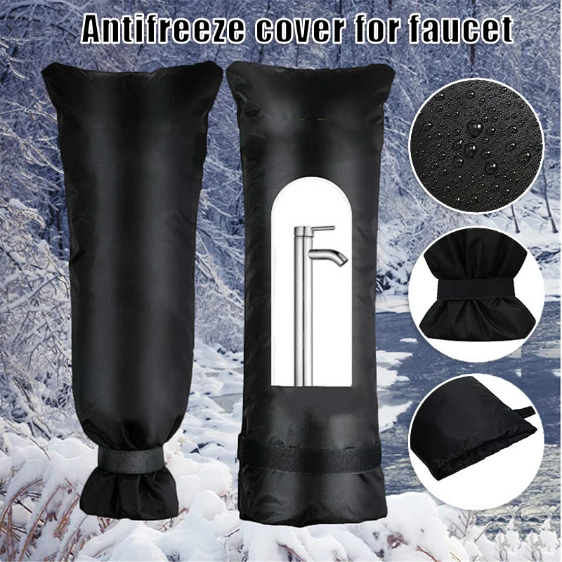 

1Pcs Faucet Cover Anti-Freeze Hose Bib Water Faucet Protector Frost Protection Cover Winter Tap Cloth Cover Accessories MOWA889