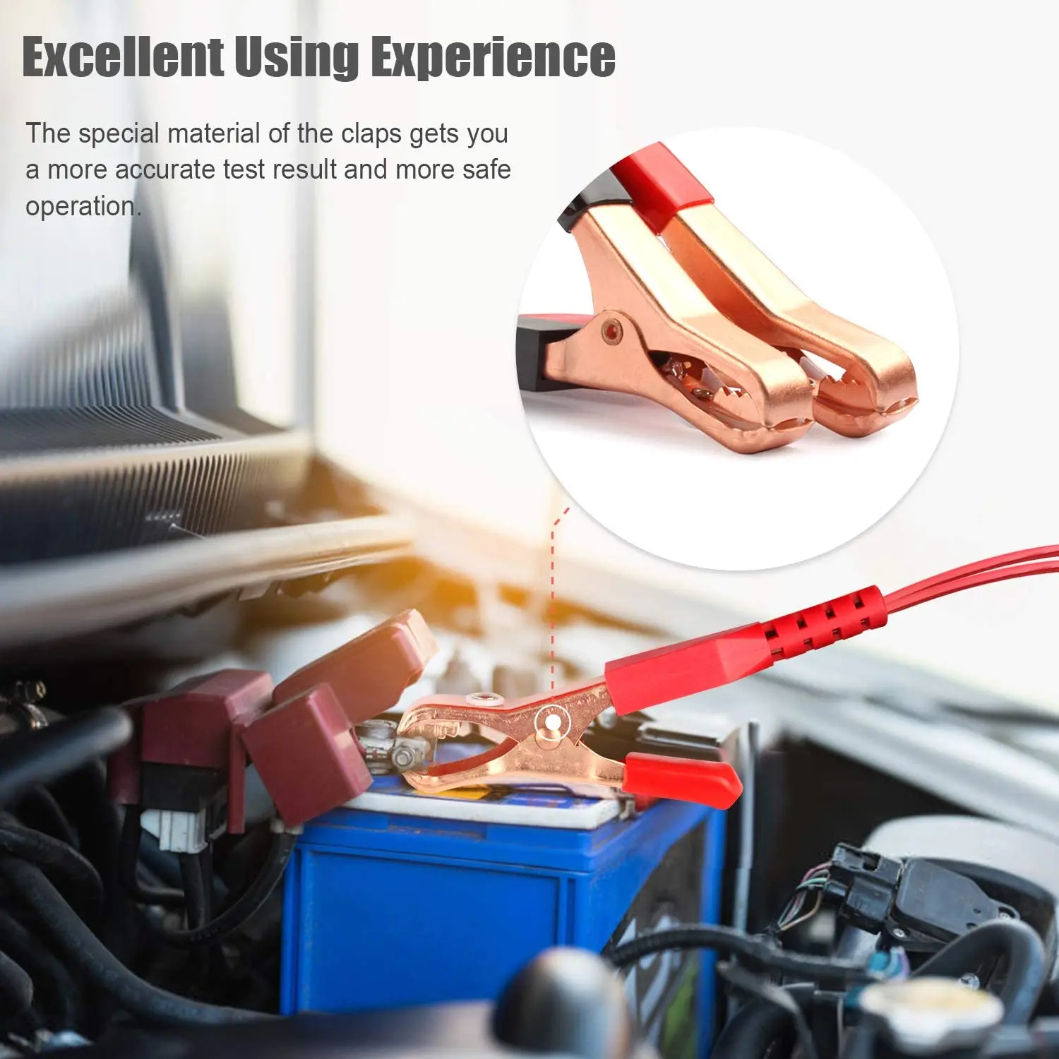 

FOXWELL BT100 Pro Battery Tester Automotive Tools 12V Car Battery Tester Battery Analyzer Test Charge Check AGM GEL 100-1100CCA