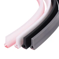 dry and wet separation shower dam silicone water retaining strip self adhesive door bottom sealing strip water stopper