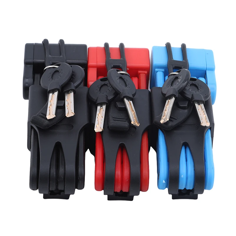 

Складной велосипедный замок, стальной портативный замок на велосипедный кабель, защита от кражи, Комбинированные Инструменты для езды на г...