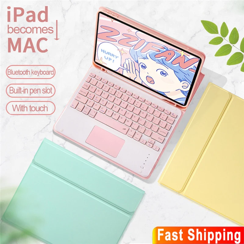 Для iPad Pro 11 чехол клавиатура с сенсорной панелью держатель для мыши Bluetooth Apple 2018 2020