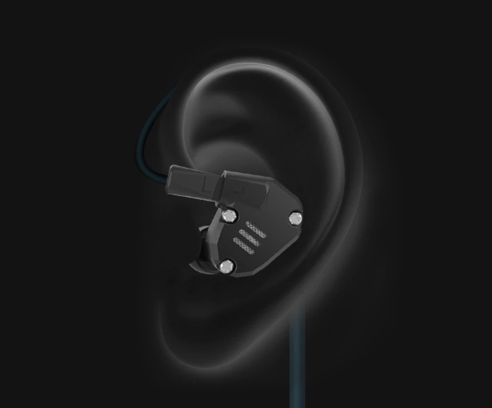 KZ ZS6 2DD+ 2BA HIFI бас гарнитура спортивные наушники-вкладыши Динамический драйвер шумоподавление Гарнитура замена кабеля as10 AS10