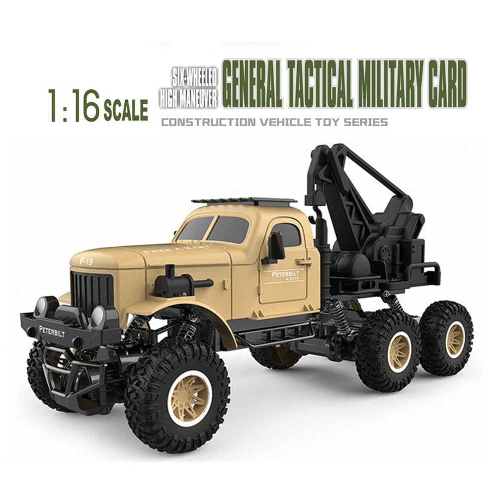 Rc автомобиль 1:16 военно-инженерного автомобиля 6wd дистанционного управления горный велосипед песок внедорожные препятствие дистанционного управления автомобилем военные mod