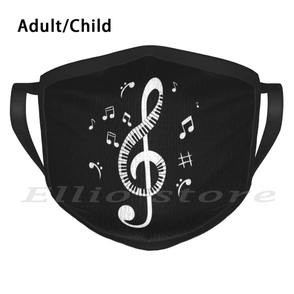 

Моющаяся маска для пианино в форме скрипичного ключа против пыли