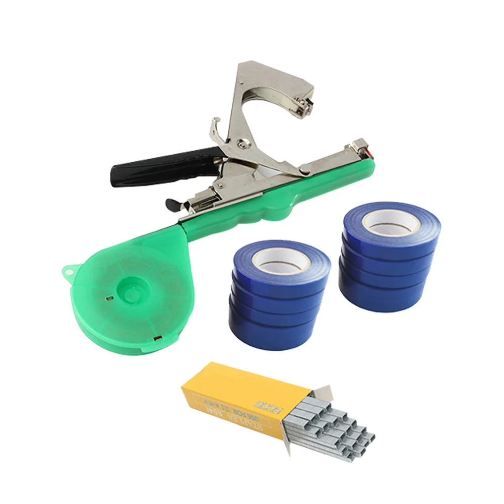 

Tying Machine Plant Garden Plant Tapetool Tapener +10 Rolls Tape Set for Vegetable Grape Tomato Cucumber Pepper Flower