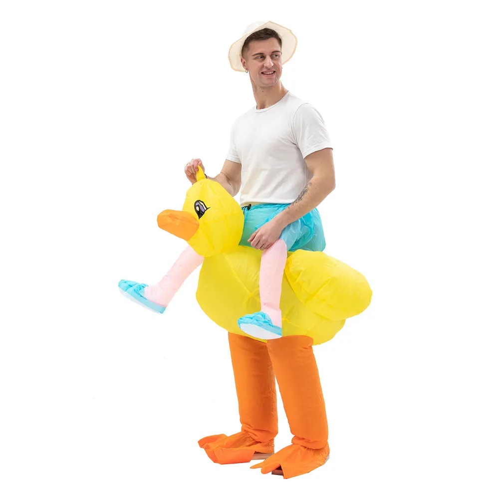 Милые детские надувные костюмы для верховой езды и прогулок с животными цыплят