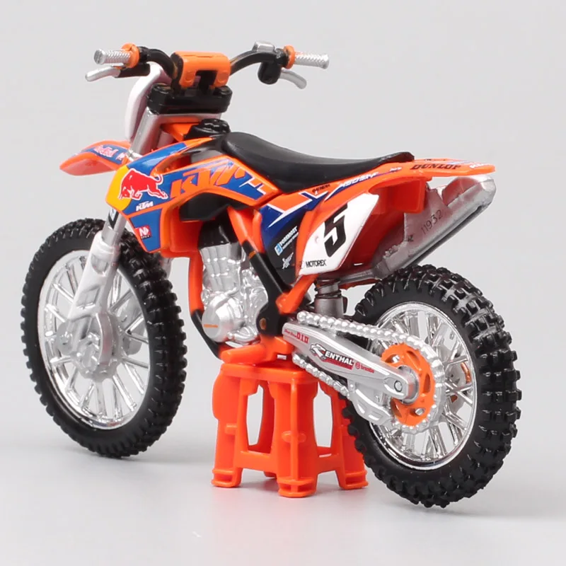 1:18 весы мини Bburago KTM 450 SX-F SXF № 5 Райан данжи redbull гонки moto крест enduro moto rcycle литья под давлением модель moto грязи игрушечный мотоцикл для детей коллекции