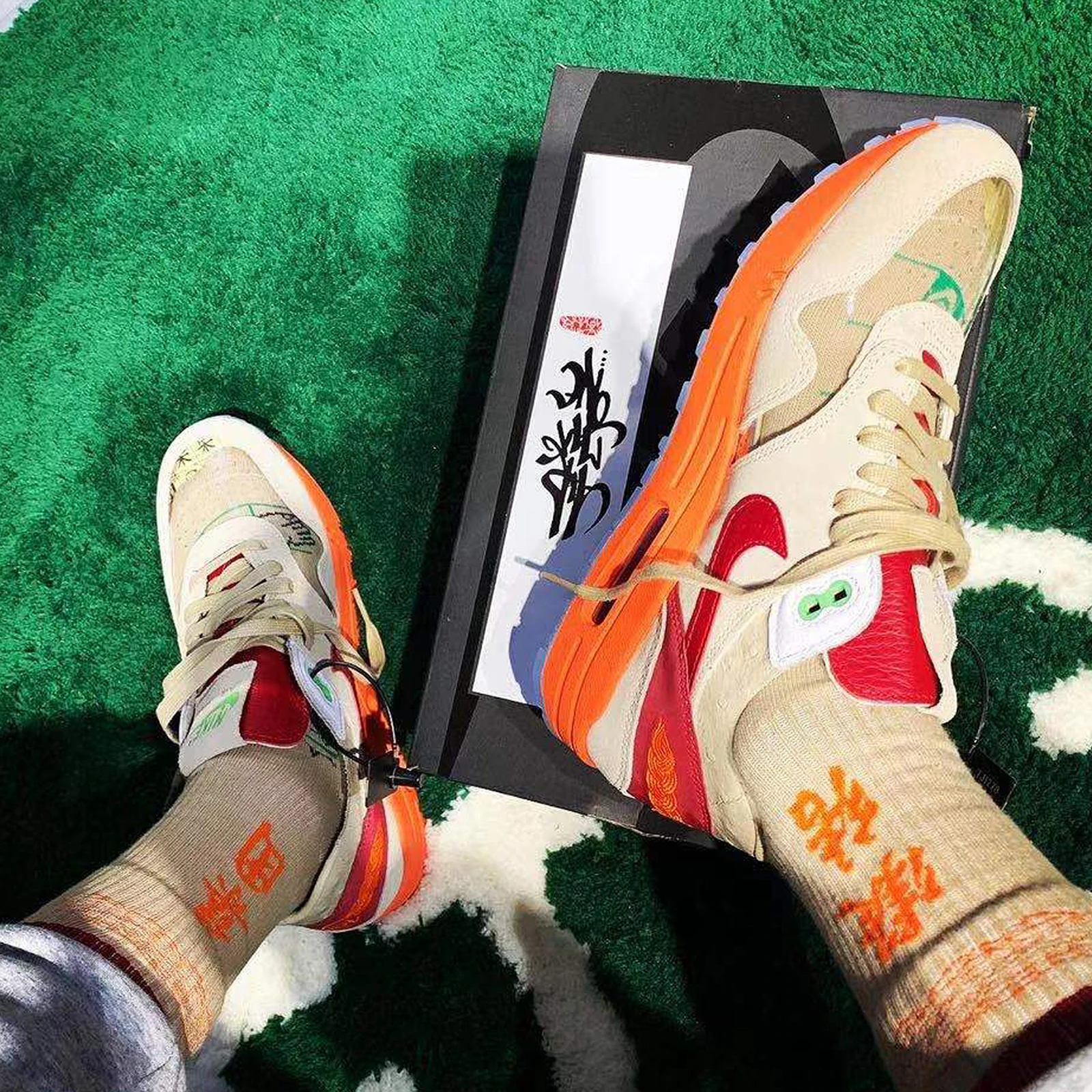 Оригинальные уличные модные хлопковые носки необычный наряд дня OOTD поцелуй