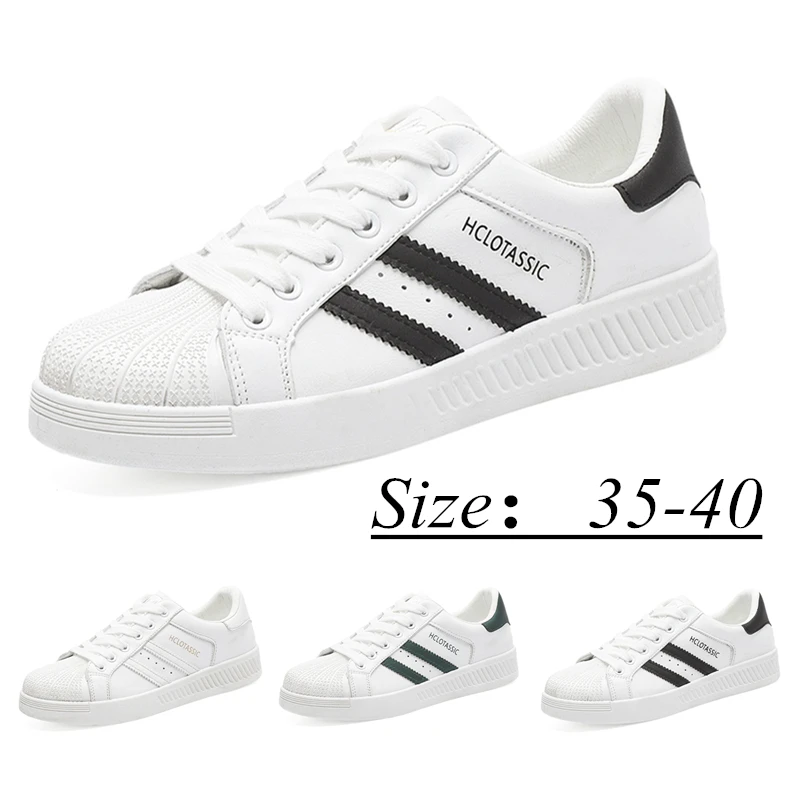 Женская обувь на плоской подошве Новинка 2020 года модная классическая белая