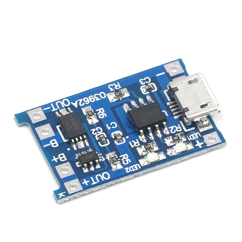 1 шт. 5 в а микро USB 18650 литиевая батарея зарядное устройство Модуль + защита двойные