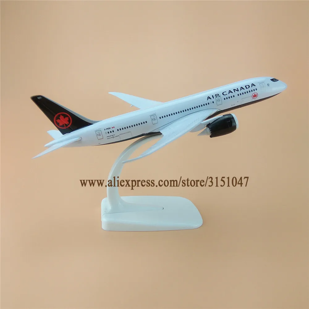 Новинка 20 см Black Air Canada Airlines B787 Boeing 787 Airways модель самолета металлический сплав