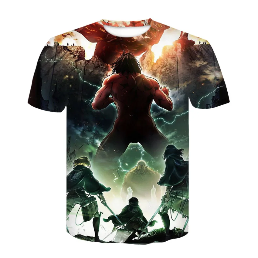 

New summer 3D T-shirt Japanese animation try fashion all-match style casual top for men and women