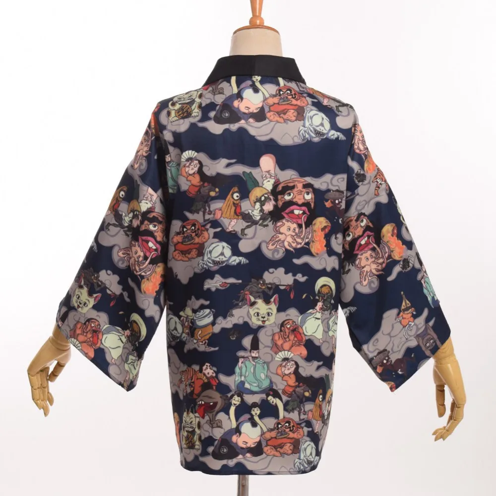 Унисекс традиционное японское кимоно Yukata Для мужчин кардиган Mujer женщин Мужчин