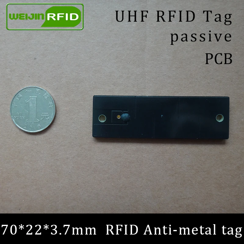 UHF RFID металлическая бирка 915 МГц 868 Alien Higgs3 EPCC1G2 6C 70*22*3 мм управление основными