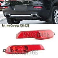 tail reflector warning rear bumper light for jeep cherokee 2014 2015 2016 2017 2018 fog lamp taillight car accessory
