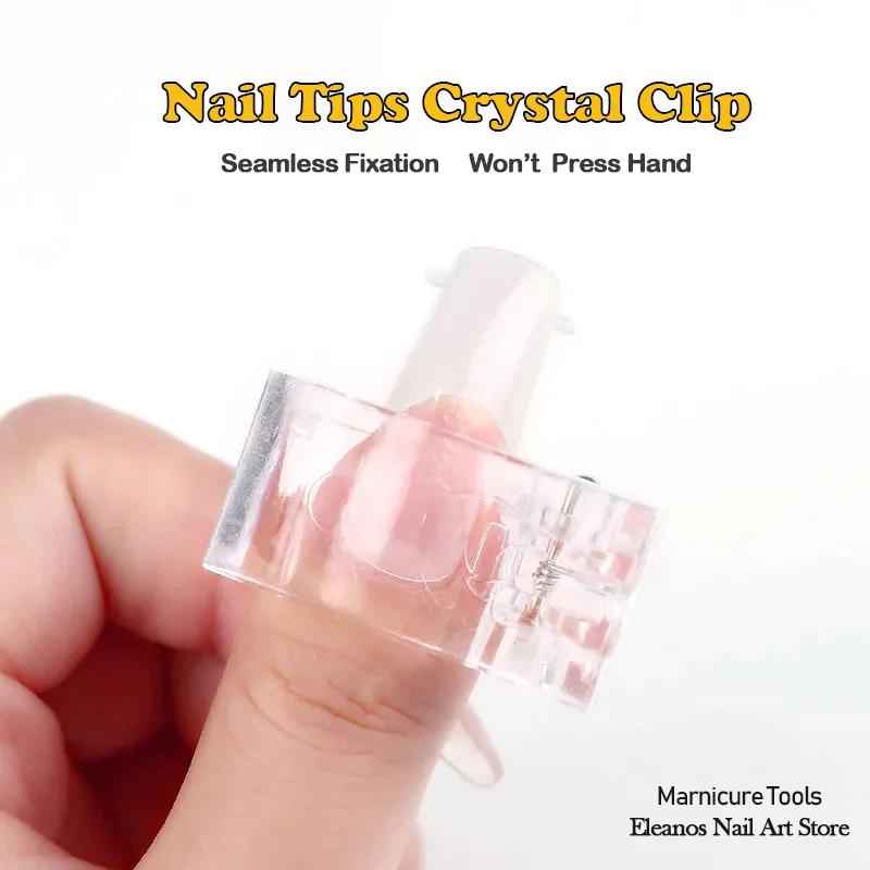 

1Pcs/5Pcs/10Pcs Acrylic Nail Tips Crystal Clip For Polish Extension Tips Quick Building Mold UV Gel LED Manicure Art Nail Clips