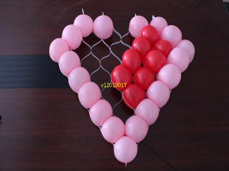 heart-shaped Shape Mesh Party Balloons Grids Wedding Birthday Background Wall Decoration.. | Дом и сад