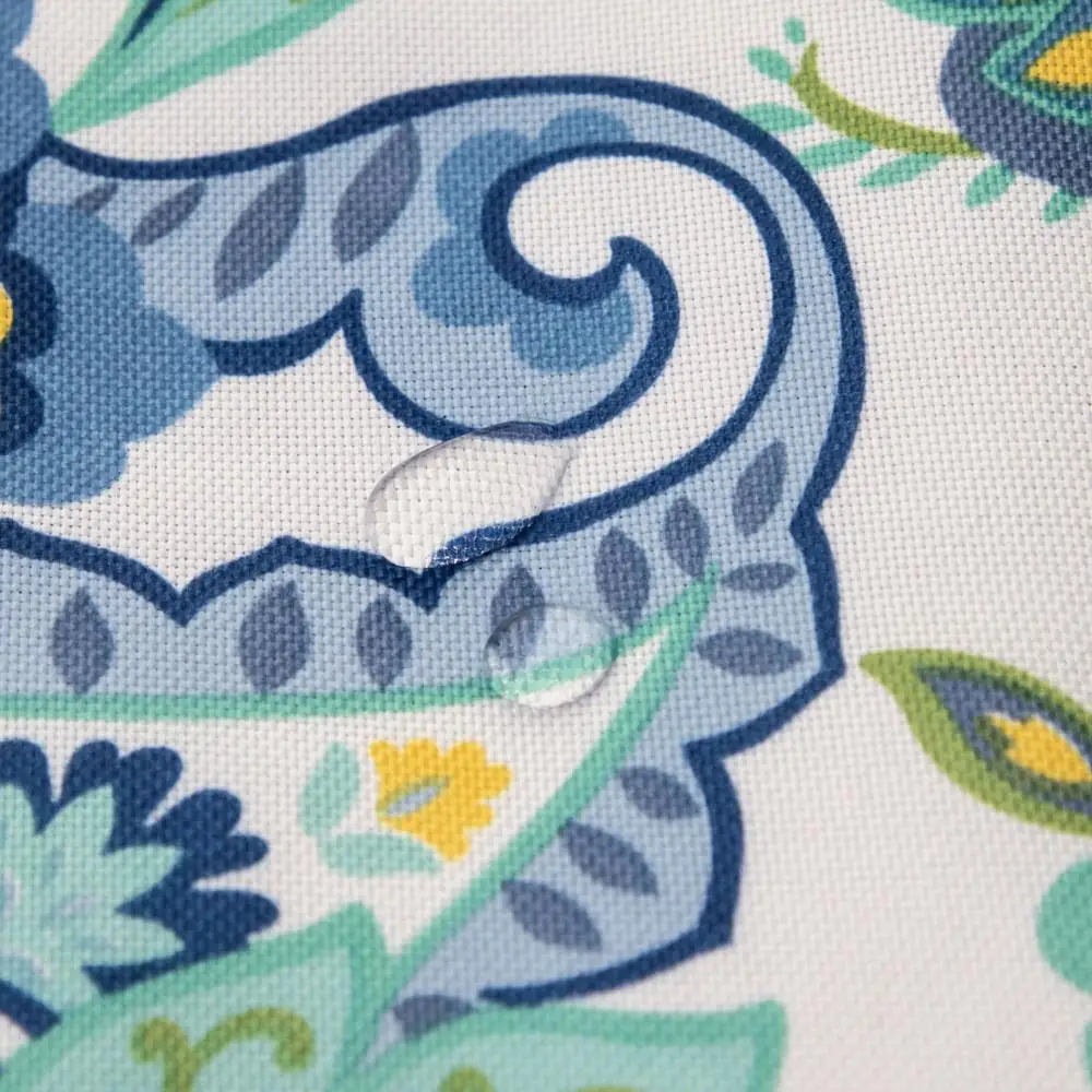 Eforcurtain Country Paisley Printed Outdoor Patio Tablecloths Waterproof Machine Washable Fabric Tablecloth with Zipper on - Столовые скатерти Eforcurtain с принтом пейсли для открытых патио, водонепроницаемые, стиральные, с молнией.