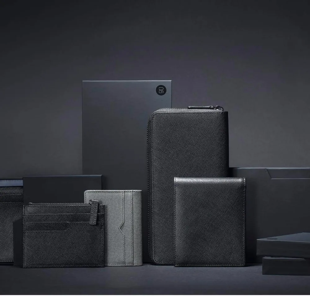 90 очков Xiaomi нулевые кошельки из натуральной коровьей кожи мужской кошелек