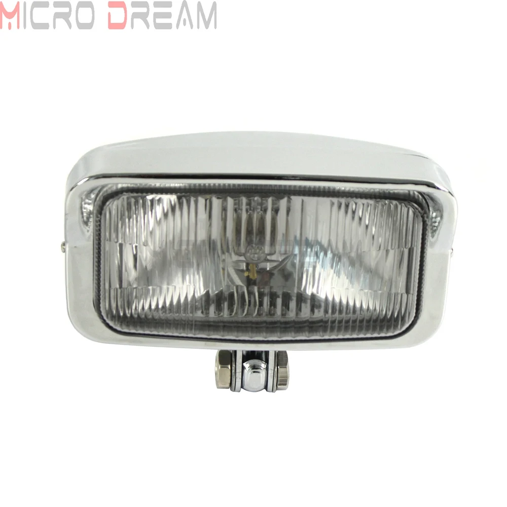 Однотонный Прямоугольный светильник для мотоциклов в стиле ретро винтажный