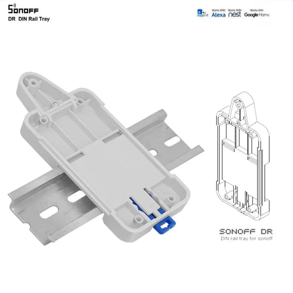 Регулируемый держатель чехол SONOFF DR DIN Rail для беспроводного дистанционного