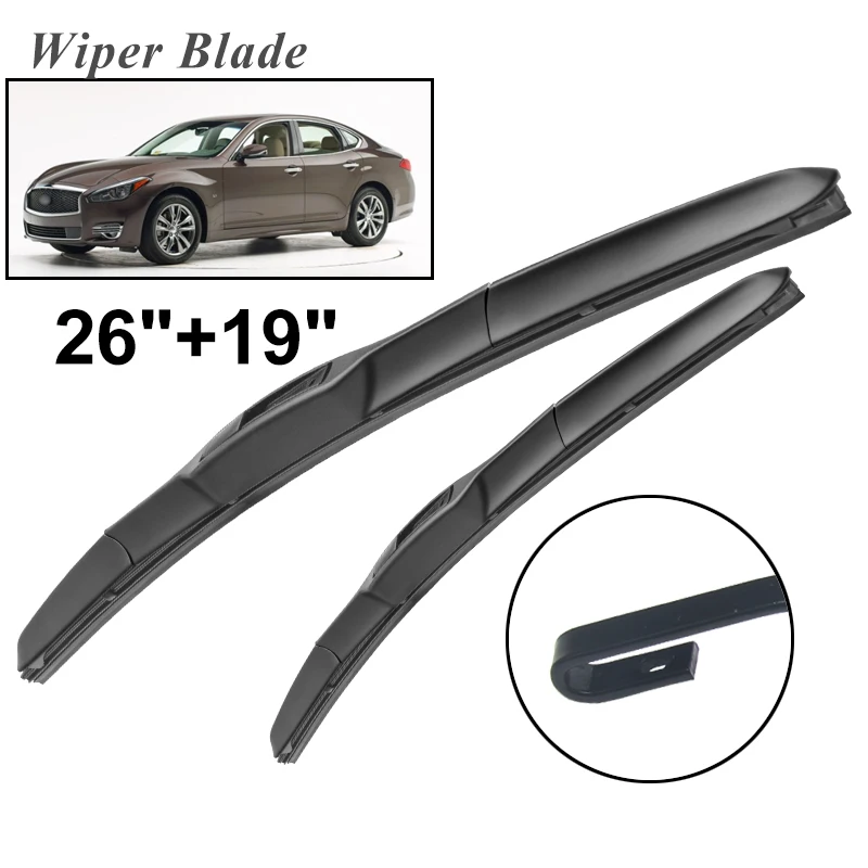 

Okowiper RHD & LHD Front Wiper Blades For Infiniti Q70 2014 - 2016 Windshield Windscreen Front Window 26"+19"