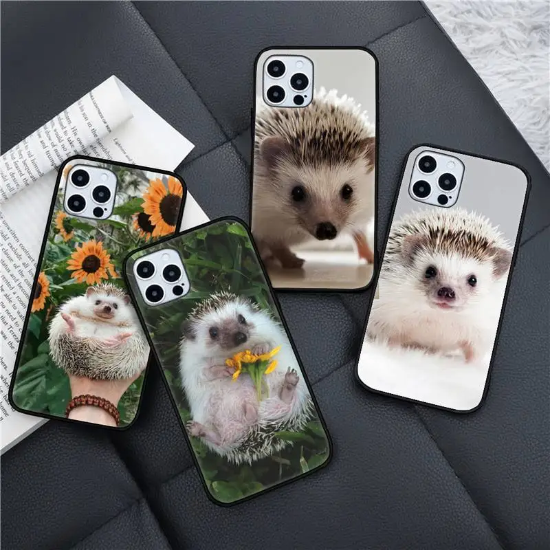

Cute little hedgehog Phone Case for iPhone 11 12 13 pro XS MAX 8 7 6 6S Plus X 5S SE 2020 XR mini